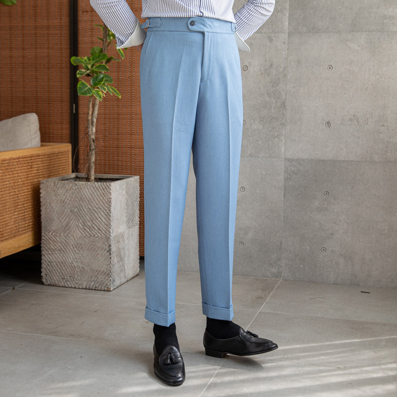 Cornwall Straight Fit Pleated Trousers