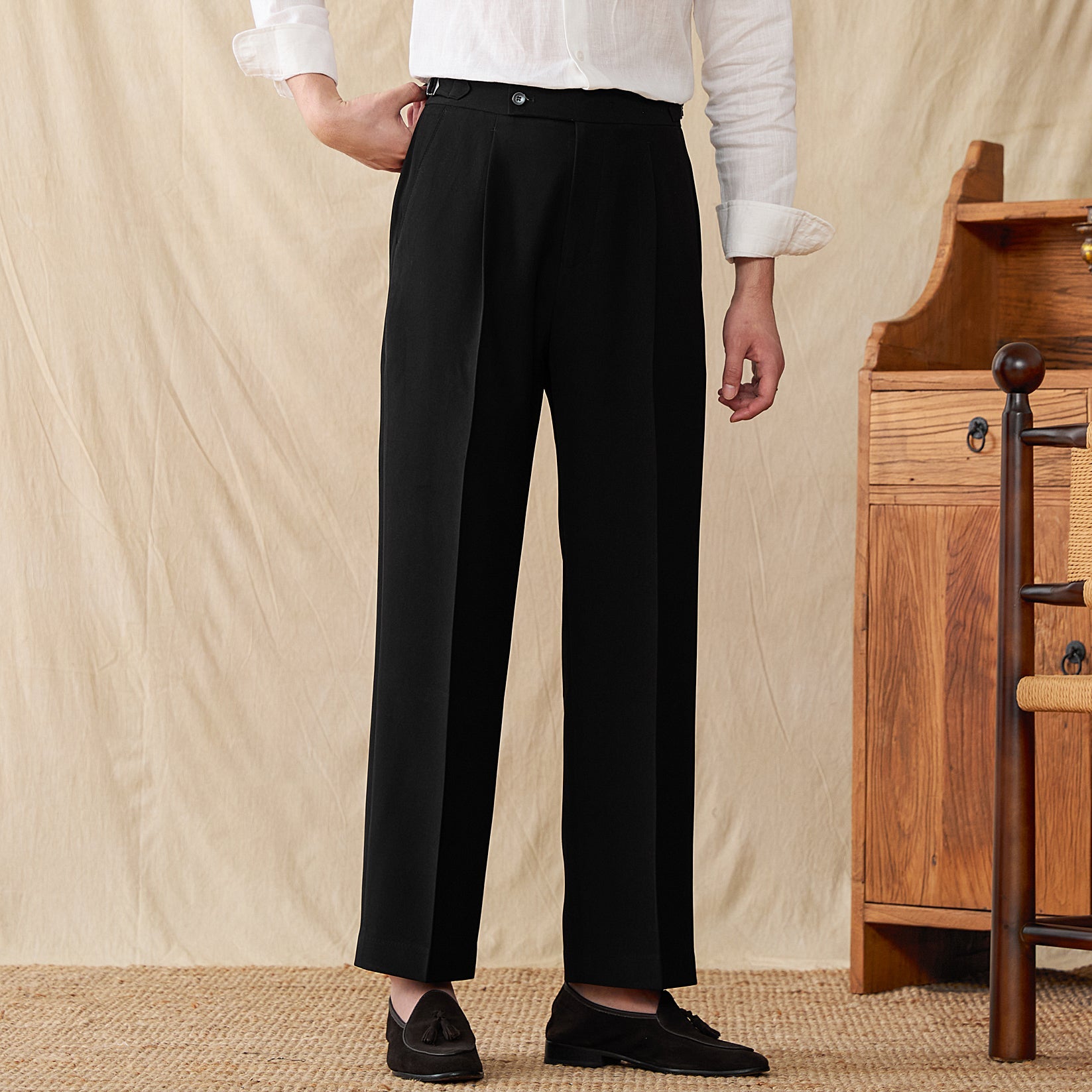 Bergen Pleated Trousers