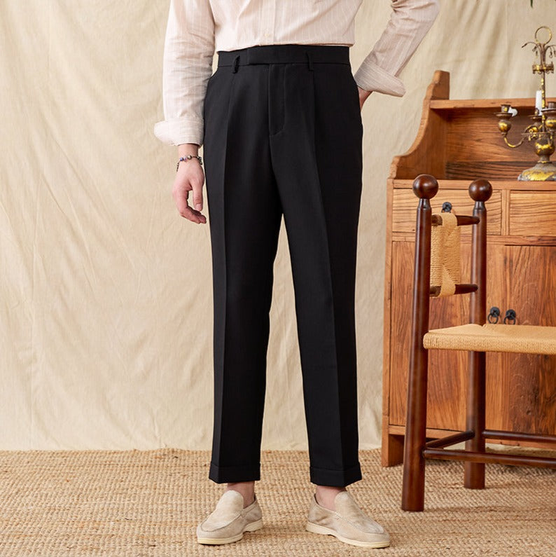 Bordeaux Pleated Trousers