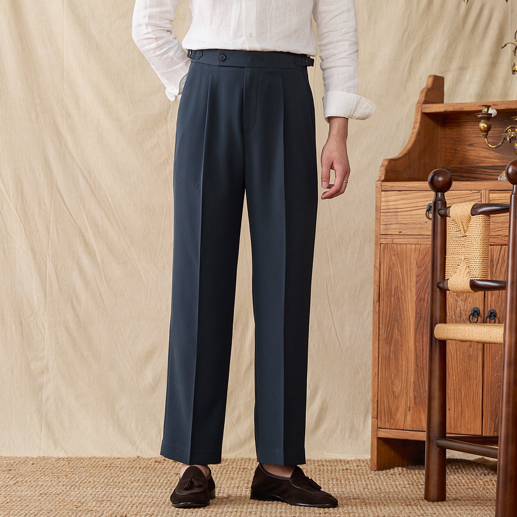 Bergen Pleated Trousers