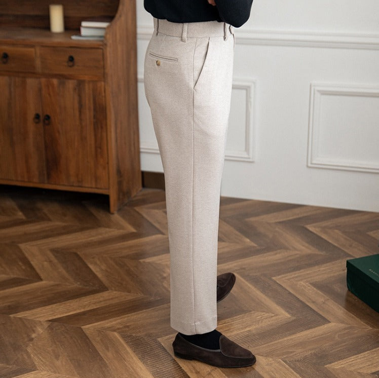 Bellagio Wool Straight Trousers