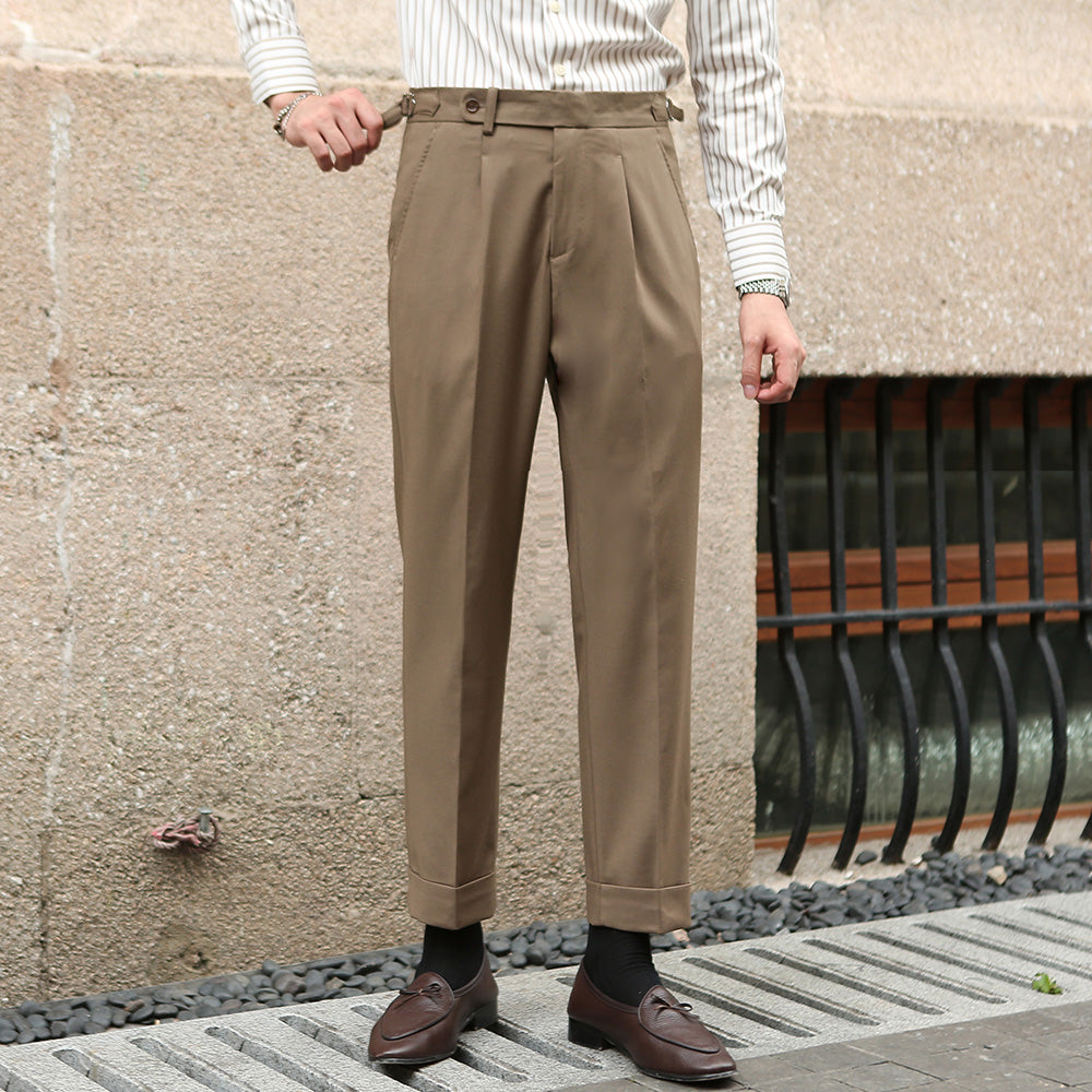 Barcelona Lightweight Pleated Trousers