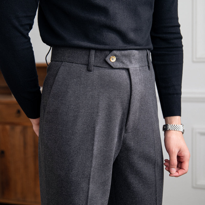 Bellagio Wool Straight Trousers