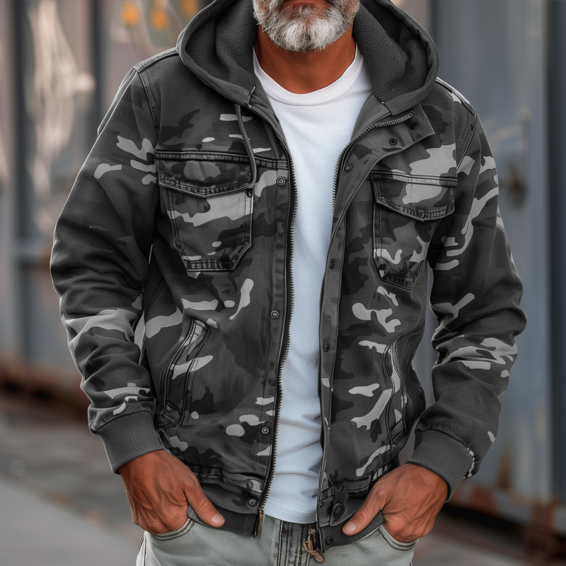 Men's Camouflage Cargo Jacket