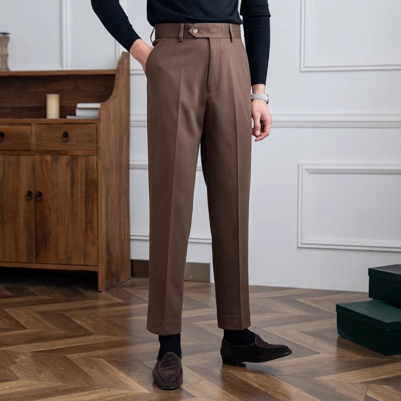 Bellagio Wool Straight Trousers