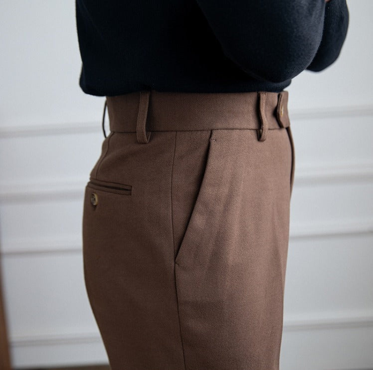 Bellagio Wool Straight Trousers