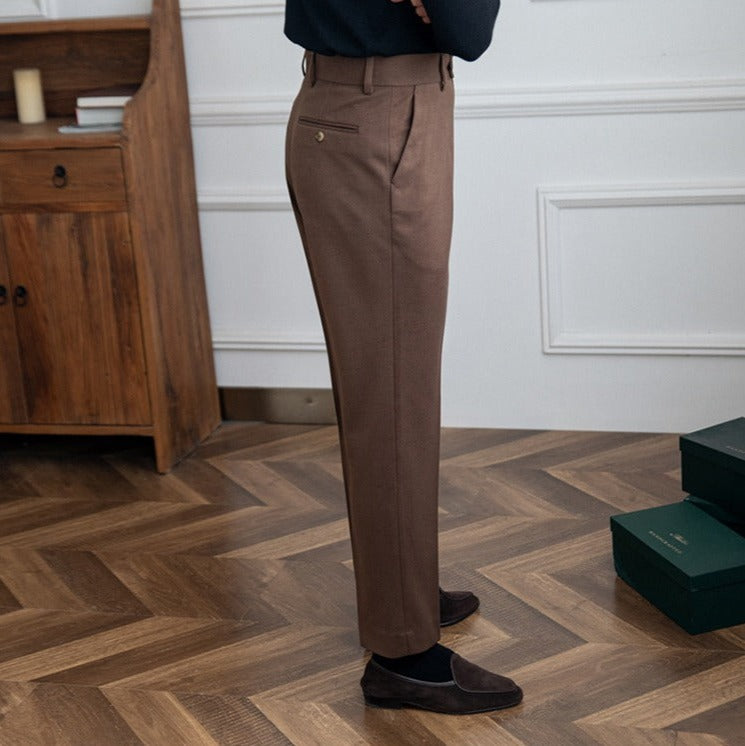 Bellagio Wool Straight Trousers