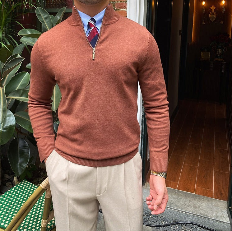 St. James Half-Zip Knitted Jumper