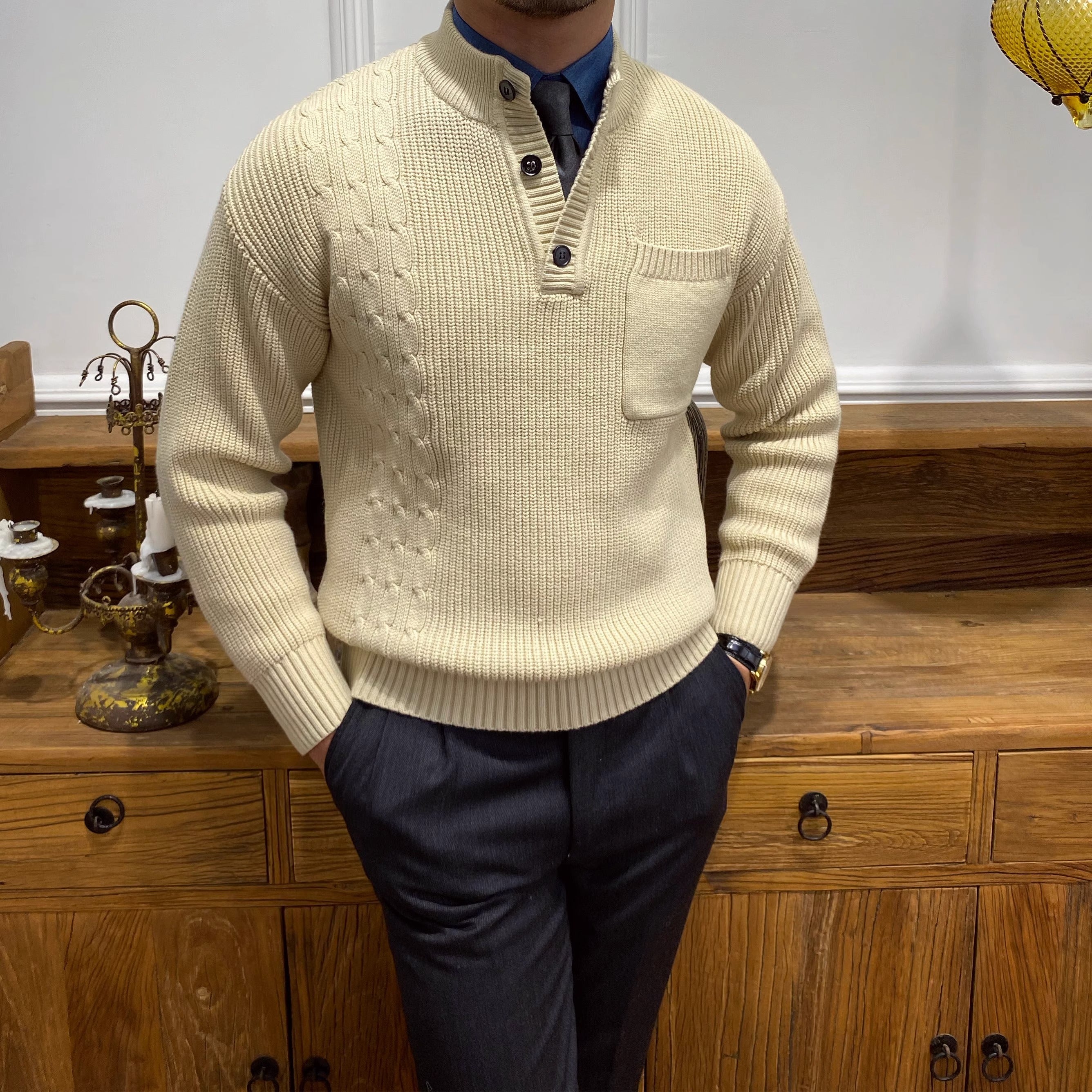 Firenze Button Knit Sweater