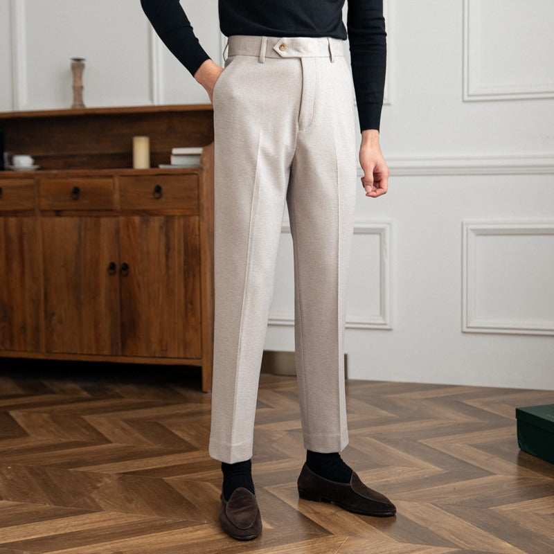 Bellagio Wool Straight Trousers