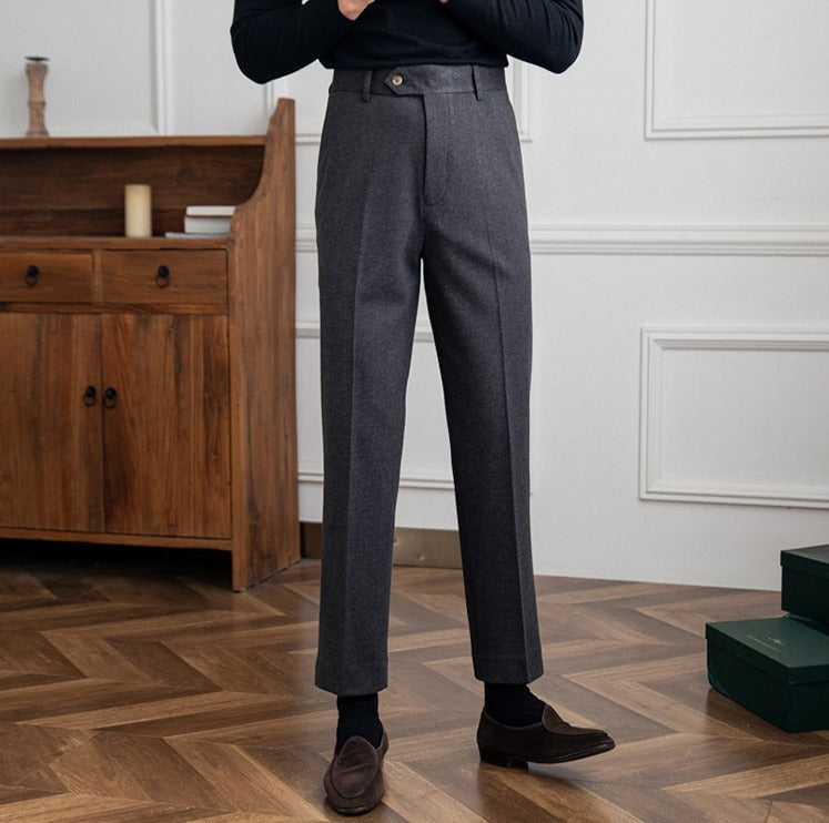 Bellagio Wool Straight Trousers