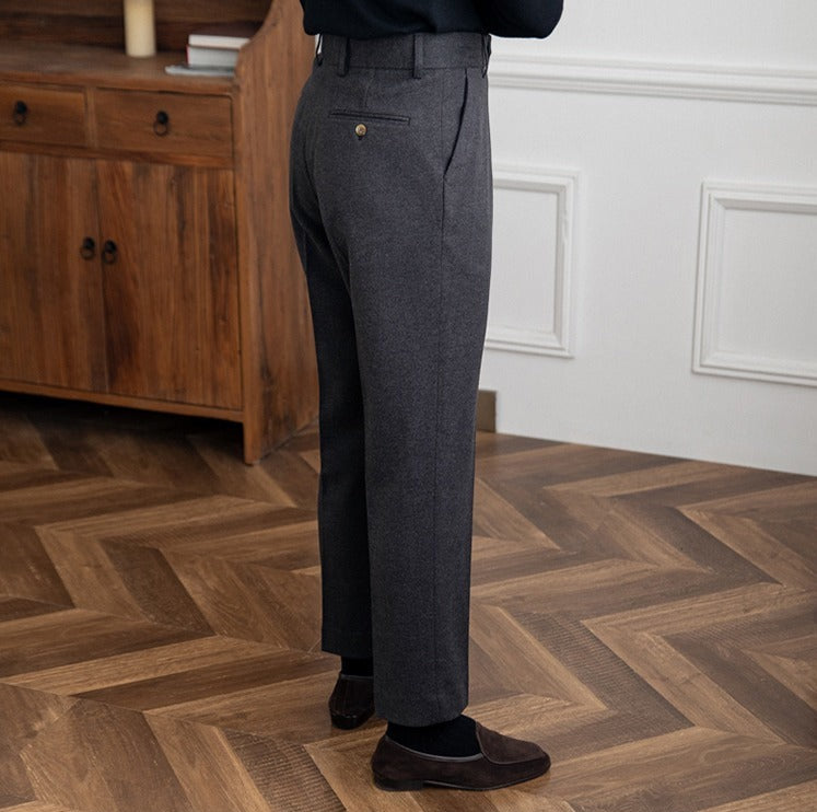 Bellagio Wool Straight Trousers