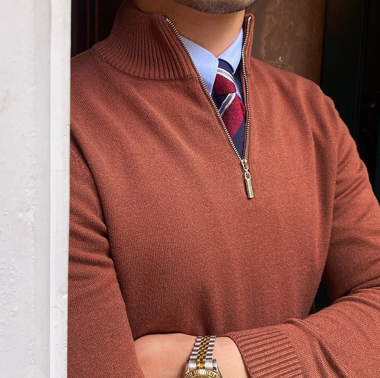 St. James Half-Zip Knitted Jumper