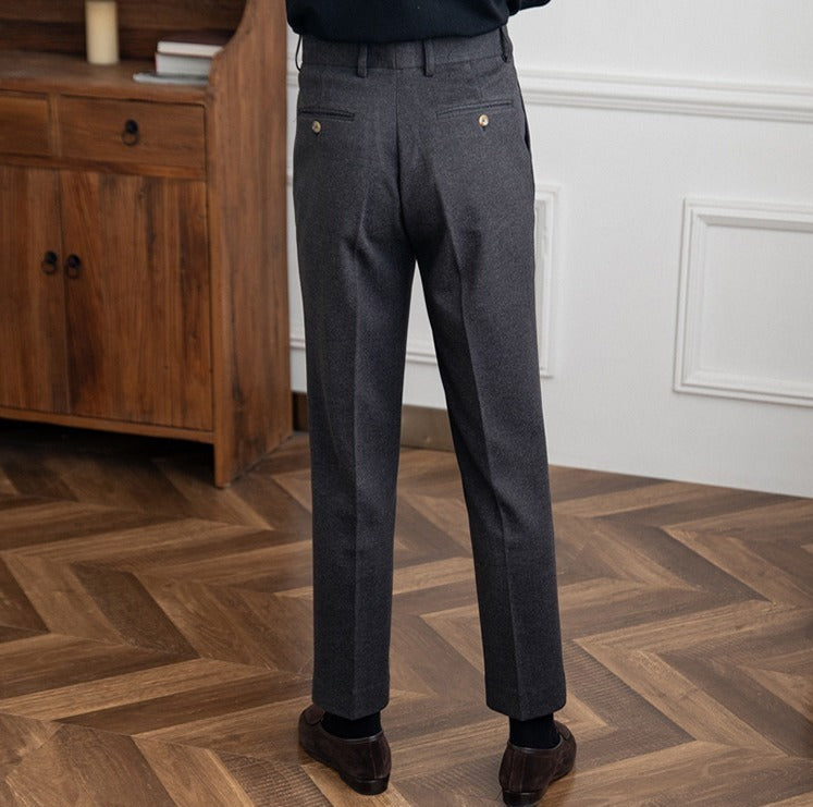 Bellagio Wool Straight Trousers