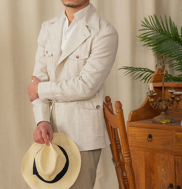 Dioréa Linen Safari Jacket