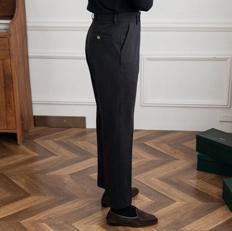 Bellagio Wool Straight Trousers