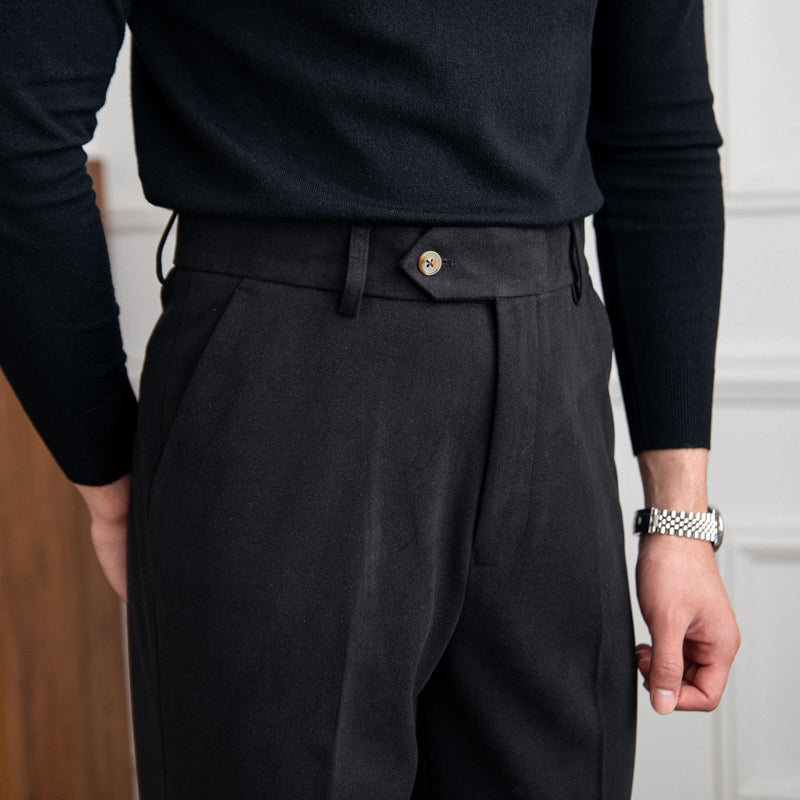 Bellagio Wool Straight Trousers