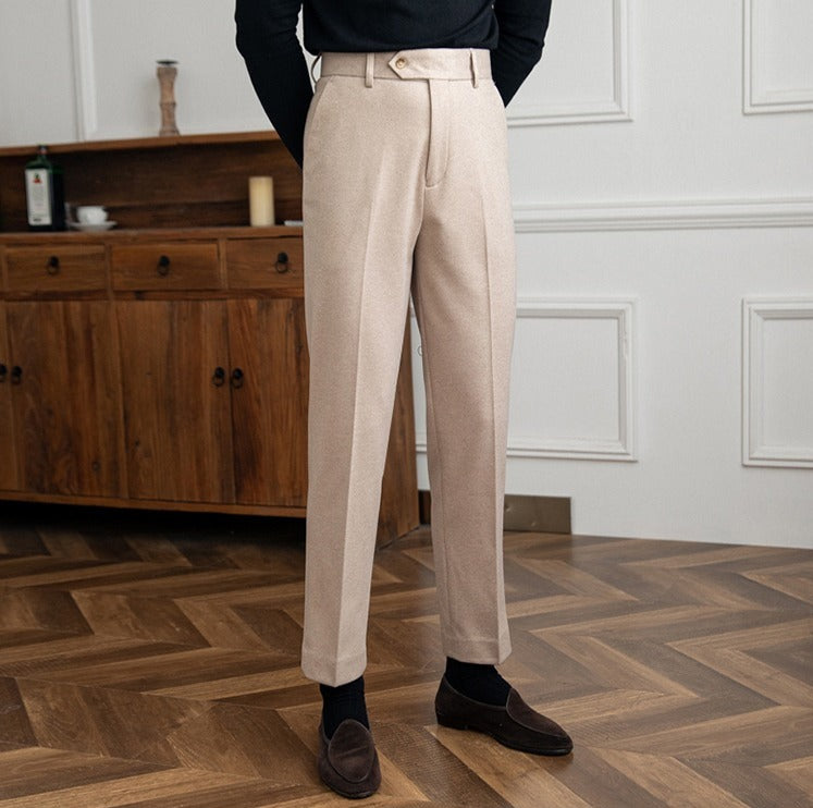 Bellagio Wool Straight Trousers