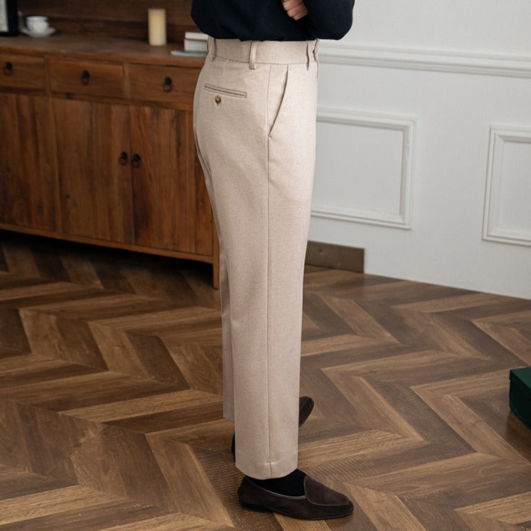 Bellagio Wool Straight Trousers