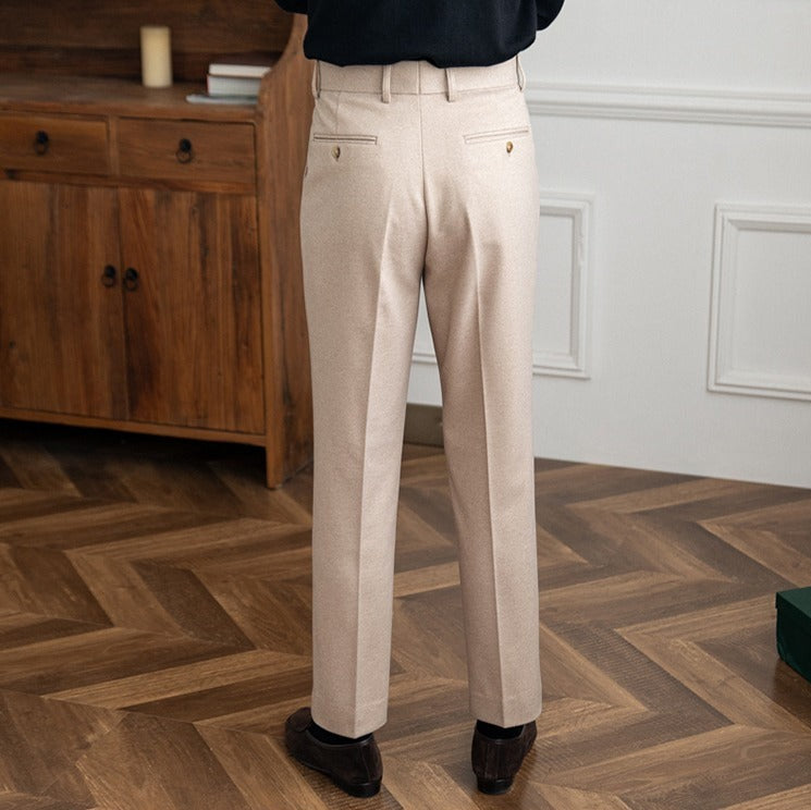 Bellagio Wool Straight Trousers