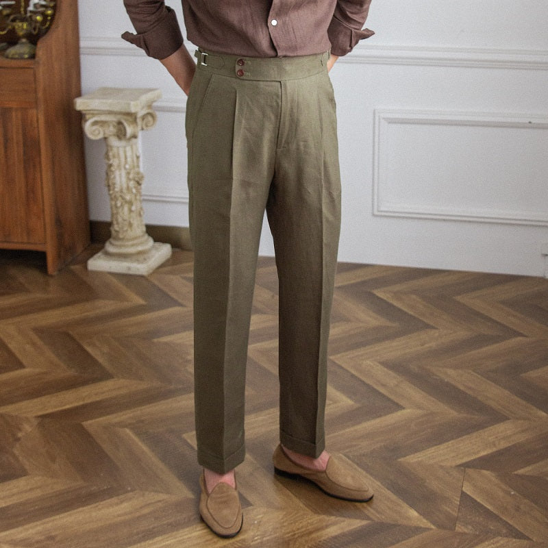 Veneto Double Button Trousers