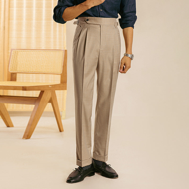 Pisa Italian Straight Fit Trousers