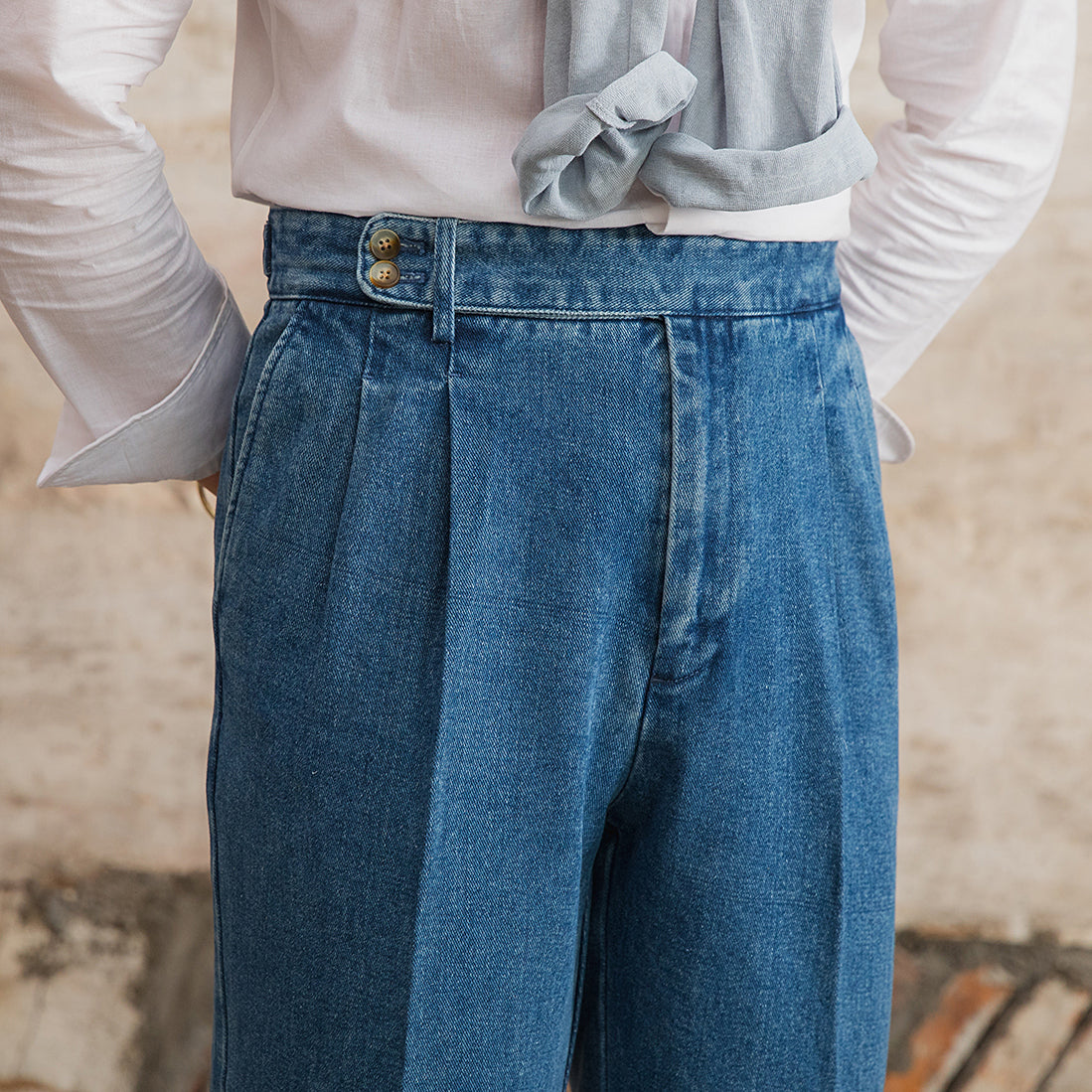 Stockholm Denim Straight Fit Trousers