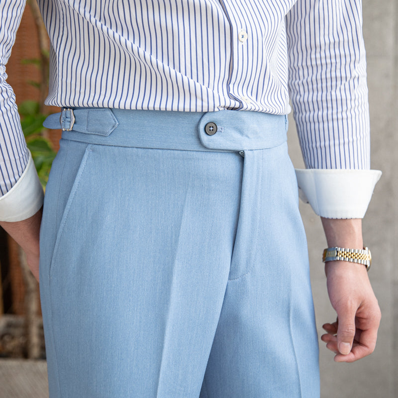 Cornwall Straight Fit Pleated Trousers