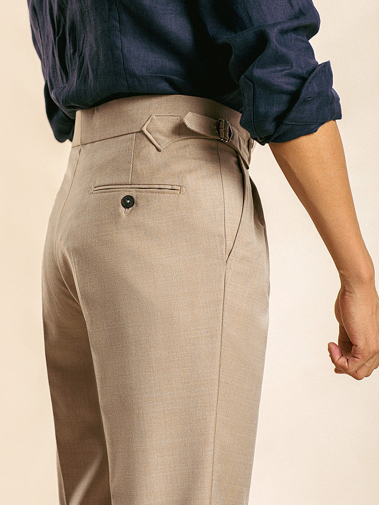 Pisa Italian Straight Fit Trousers