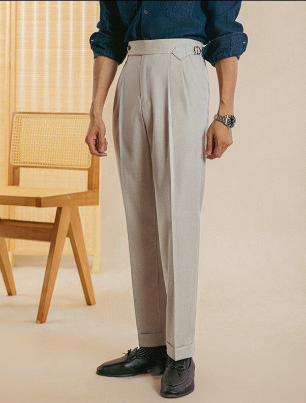 Pisa Italian Straight Fit Trousers