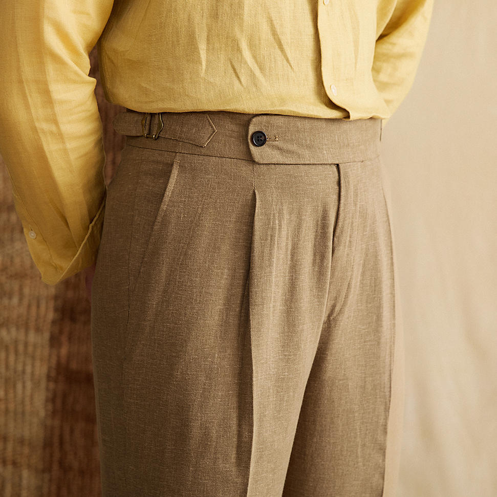 Munich Pleated Straight Fit Trousers