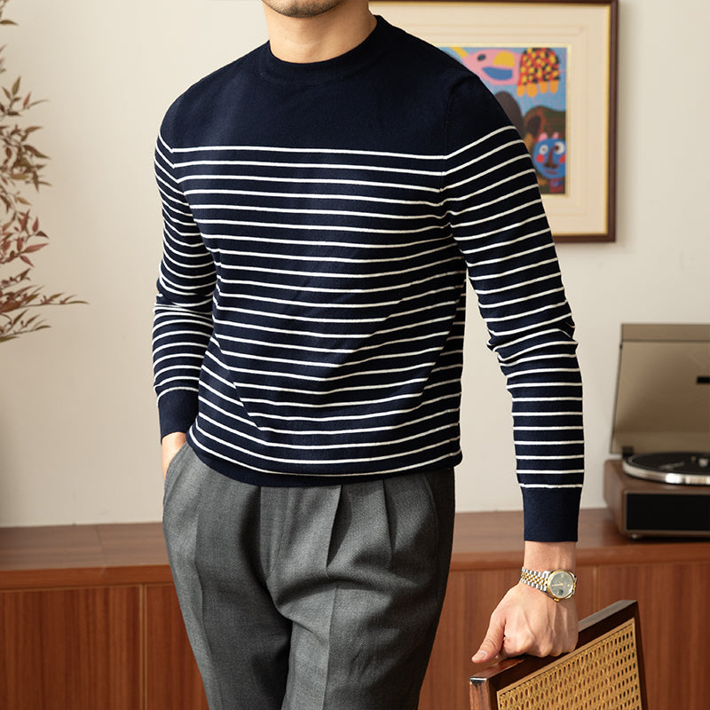 Regency Striped Wool Knitted Jumper