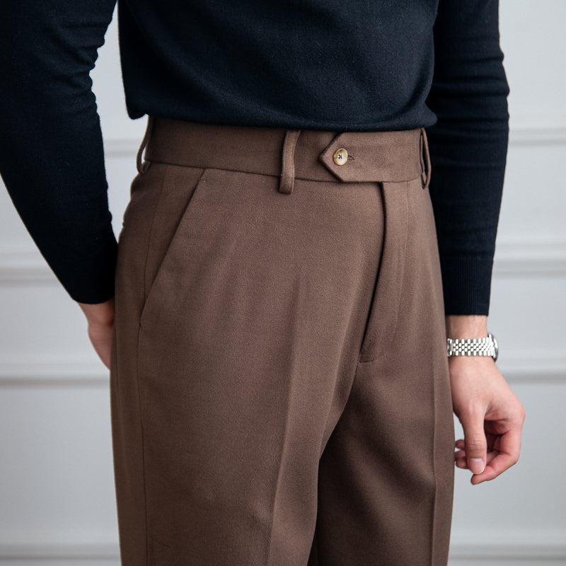 Bellagio Wool Straight Trousers