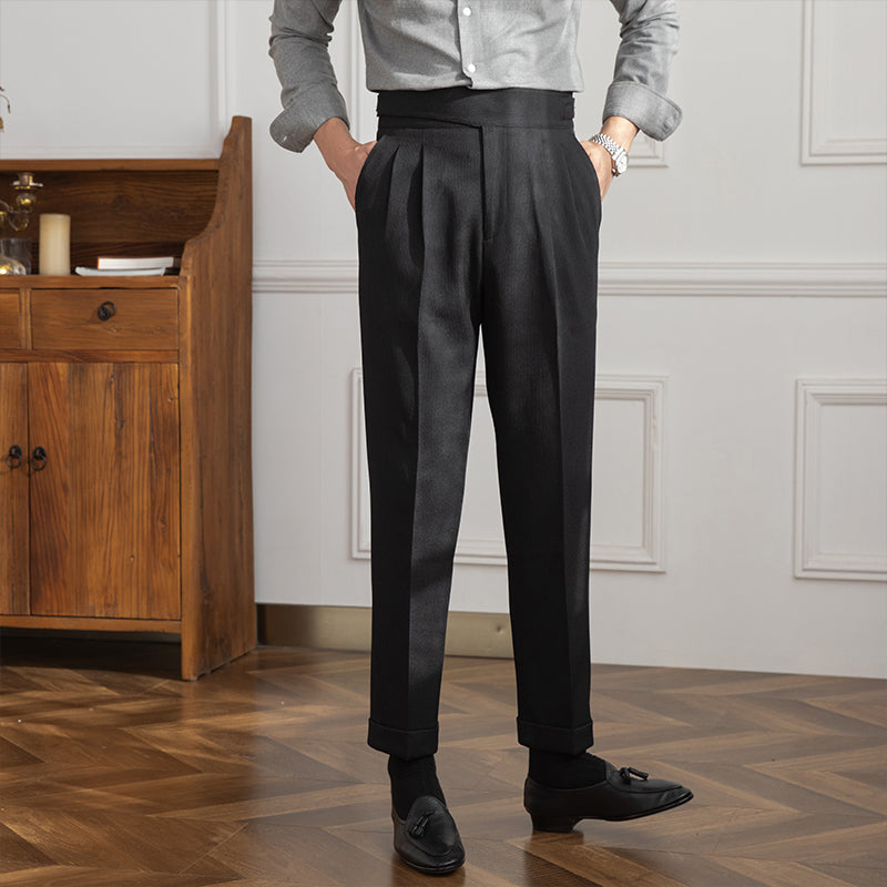 Mayfair Corduroy Pleated Trousers