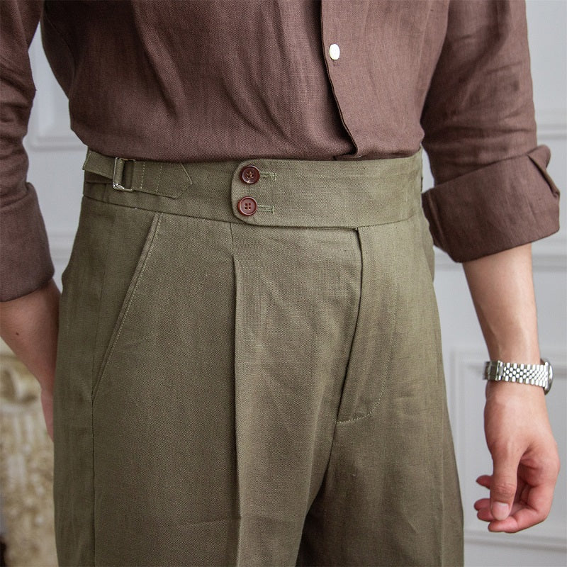 Veneto Double Button Trousers