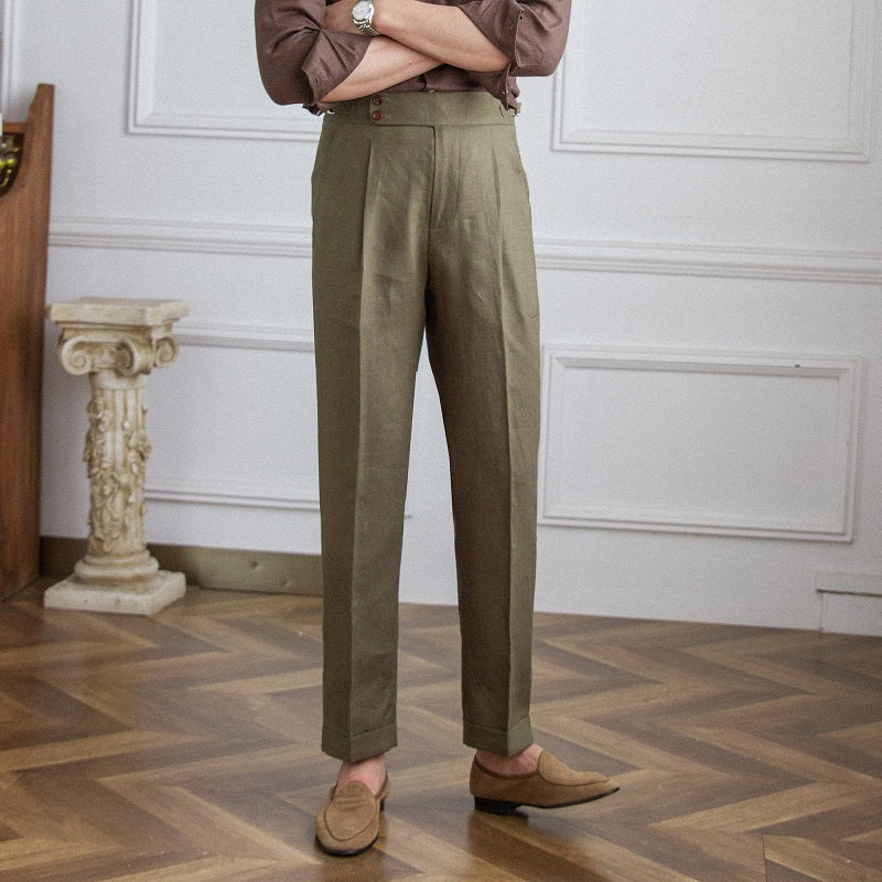 Veneto Double Button Trousers